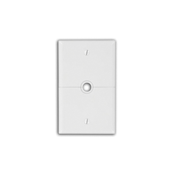 Leviton 1-Port Split Wallplate, Unloaded .406" Hole, Ivory N751-I